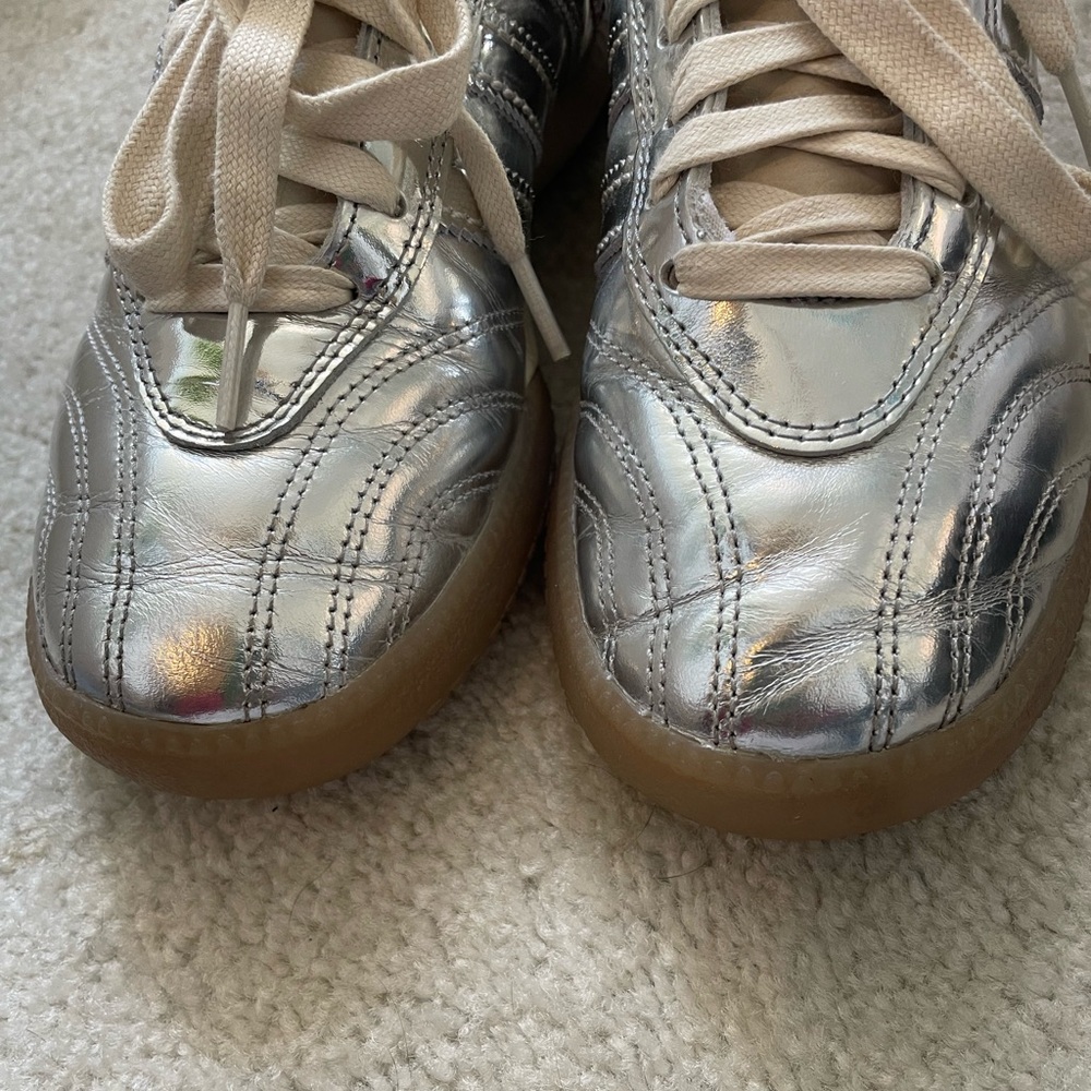 Adidas by Wales Bonner Metallic Samba Sneakers - Picture 9 of 13